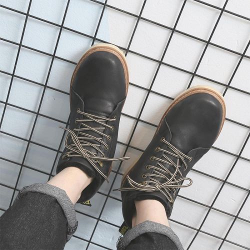 Boots - chaussures en PU ronde pour hiver - semelle caoutchouc - Ref 950932