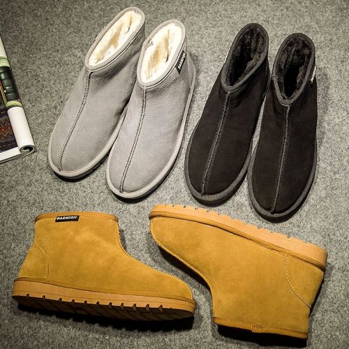 Boots - chaussures en Nubuck ronde pour hiver - national Wind - semelle caoutchouc - Ref 950939