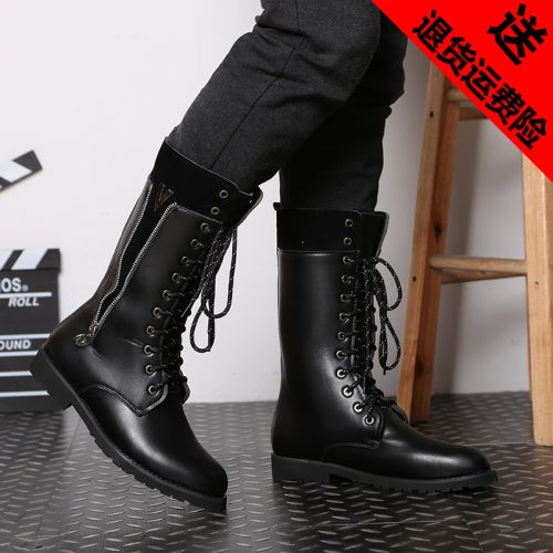 Boots - chaussures en PU pointu pour hiver - semelle caoutchouc - Ref 950964