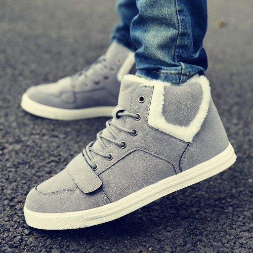 Boots - chaussures en Microfiber ronde pour hiver - loisir - semelle caoutchouc - Ref 951002