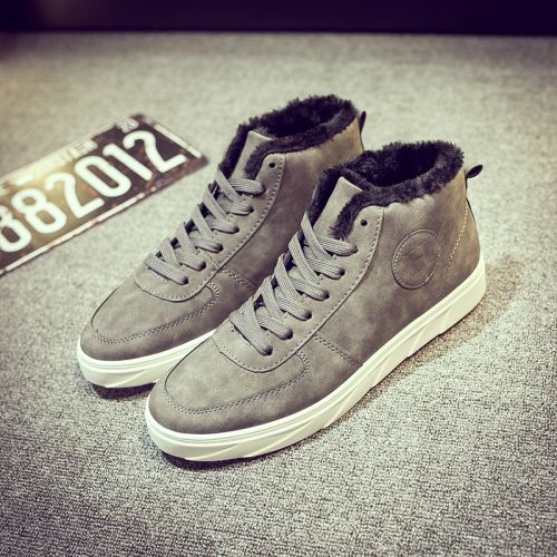 Boots - chaussures en PU ronde pour hiver - semelle PVC - Ref 951003