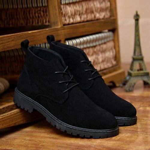 Boots - chaussures en PU ronde pour printemps - loisir - semelle caoutchouc - Ref 951078