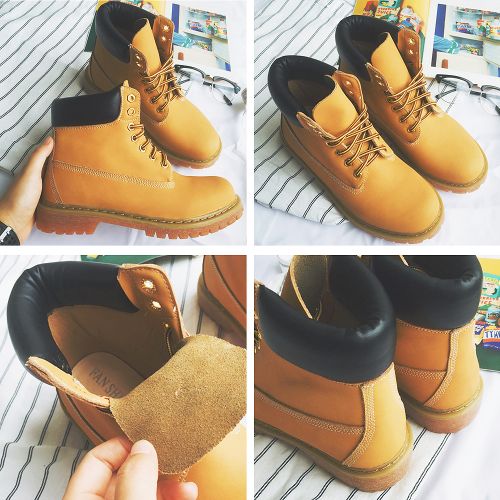 Boots - chaussures en plancher de cuir, En plus de de vache, ronde pour printemps - mouvement - semelle TPR - R