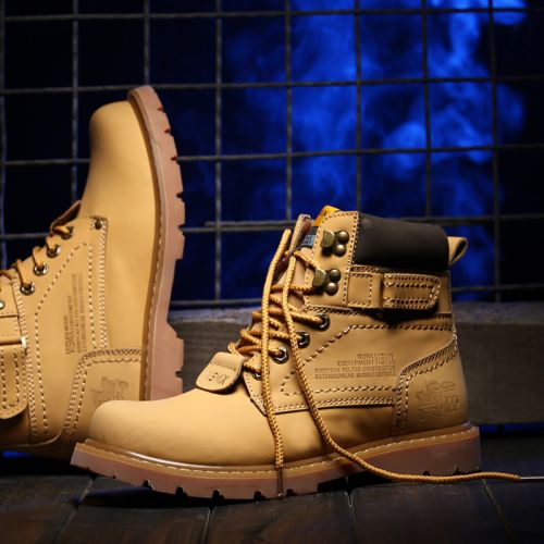Boots - chaussures en plancher de cuir, En plus de de vache, VISMIX ronde pour hiver - Angleterre - semelle caoutchouc -