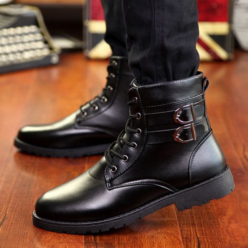 Boots - chaussures en Ercengzhupi ronde pour hiver - loisir - semelle caoutchouc - Ref 951249