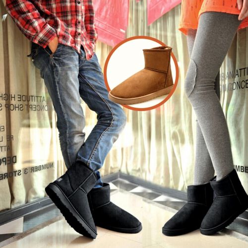 Boots - chaussures en velours côtelé ronde pour hiver - semelle caoutchouc - Ref 951264