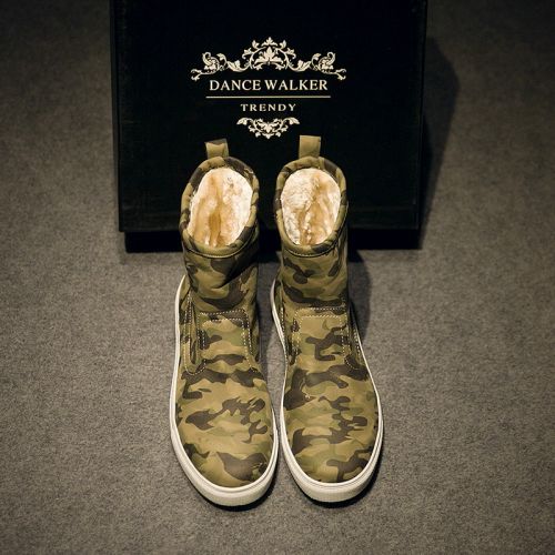 Boots - chaussures en de vache ronde pour hiver - semelle caoutchouc - Ref 951279