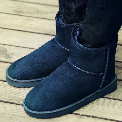 Boots - chaussures en KCUGIZ ronde pour hiver - loisir - semelle caoutchouc - Ref 951300
