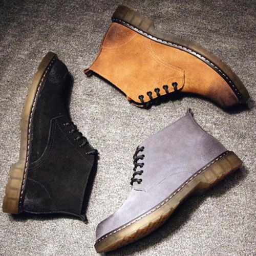Boots - chaussures en Nubuck ronde - semelle TPR - Ref 951304
