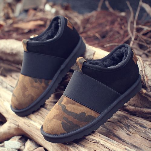 Boots - chaussures en de vache ronde pour hiver - loisir - semelle TPR - Ref 951309