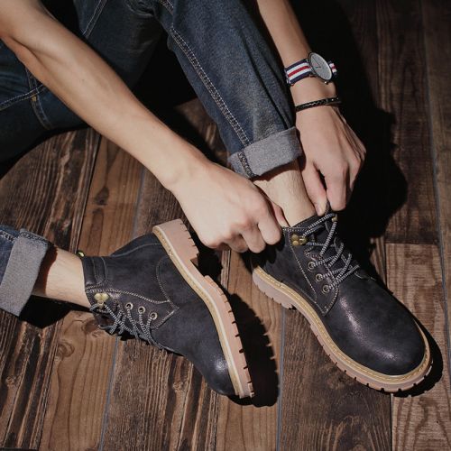 Boots - chaussures en PU autre pour hiver - Angleterre - semelle caoutchouc - Ref 951329