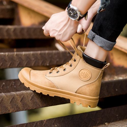 Boots - chaussures en Une variété de matériaux épissure ronde pour hiver - loisir - Ref 951376