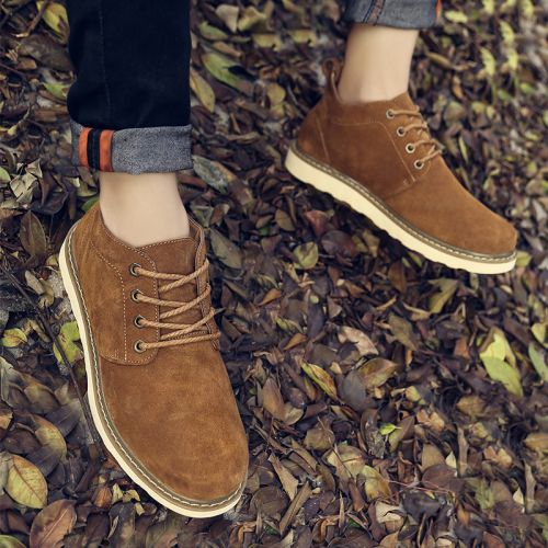 Boots - chaussures en de vache BUUQQS ronde pour printemps - loisir - semelle caoutchouc - Ref 951378