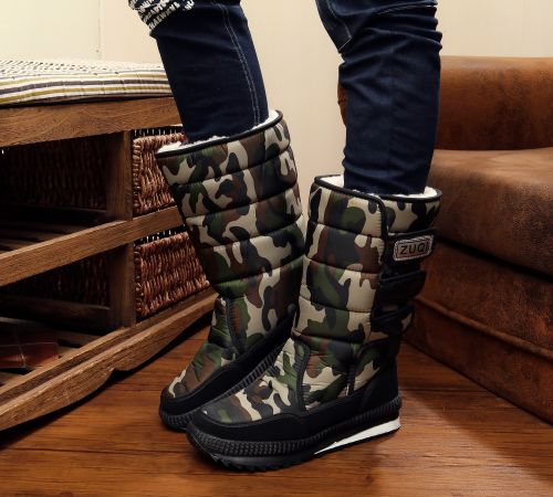 Boots - chaussures en coton ronde pour hiver - loisir - semelle EVA - Ref 951388