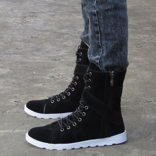 Boots - chaussures en Cuir spatial ronde pour hiver - semelle caoutchouc - Ref 951396