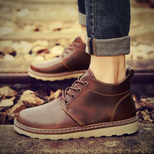 Boots - chaussures en PU BYTHENAME ronde pour hiver - tendance des jeunes - semelle caoutchouc - Ref 951401