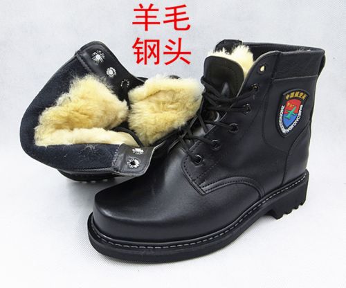 Boots - chaussures en Microfiber tête carrée pour hiver - national Wind - semelle fond composite - Ref 951460