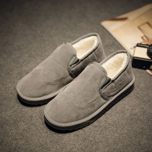 Boots - chaussures en de vache ronde pour hiver - loisir - semelle caoutchouc mousse EVA - Ref 951470