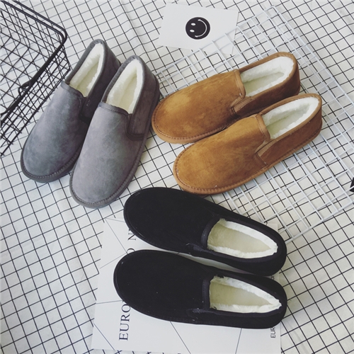 Boots - chaussures en Une variété de matériaux épissure ronde pour hiver - loisir - semelle caoutchouc - Ref 951472