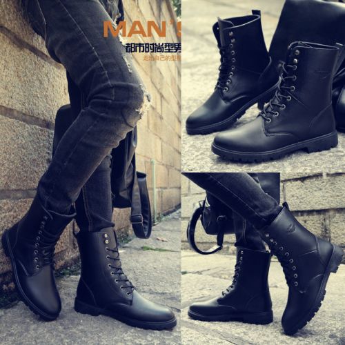 Boots - chaussures en PU KADEMIR ronde pour printemps - tendance des jeunes - semelle PVC - Ref 951490