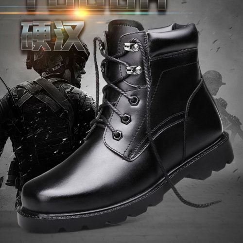 Boots - chaussures en Première couche de cuir, En plus de de vache, ronde pour hiver - tendance des jeunes - semelle cao