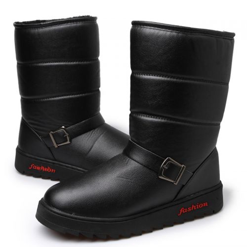 Boots - chaussures en PU ronde pour hiver - loisir - semelle TPR - Ref 951524