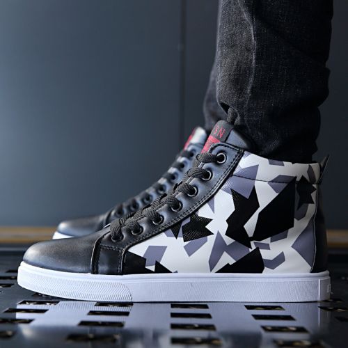 Boots - chaussures en Cuir spatial ronde pour hiver - tendance des jeunes - semelle plastique - Ref 951526