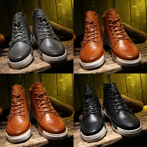 Boots - chaussures en PU CHILENXAS ronde pour printemps - Angleterre - semelle caoutchouc - Ref 951530
