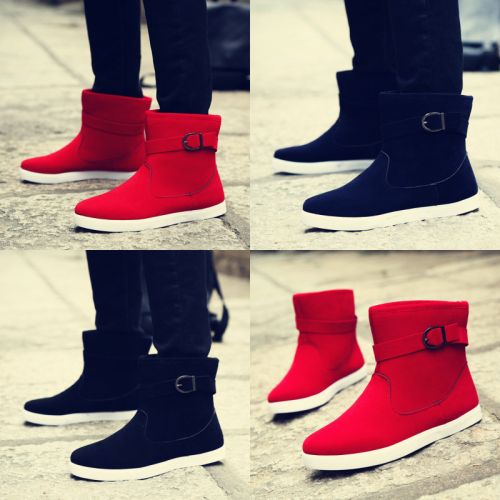 Boots - chaussures en PU pointu pour hiver - loisir - semelle PVC - Ref 951533
