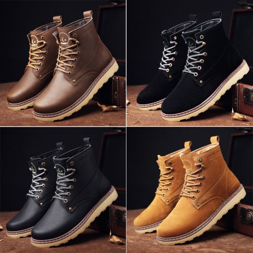 Boots - chaussures en Microfiber ronde pour hiver - loisir - semelle caoutchouc - Ref 951545