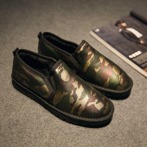Boots - chaussures en Microfiber ronde pour hiver - loisir - semelle caoutchouc - Ref 951578