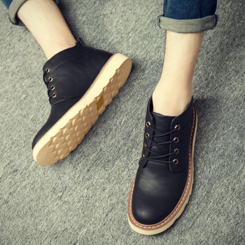 Boots - chaussures en Microfiber ronde pour hiver - loisir - semelle caoutchouc - Ref 951660