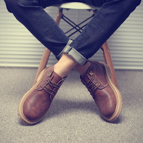 Boots - chaussures en PU KUNGFUDEER ronde pour hiver - loisir - semelle caoutchouc - Ref 951693