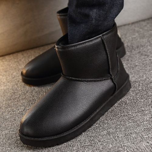 Boots - chaussures en PU ronde pour hiver - tendance des jeunes - semelle caoutchouc - Ref 951708