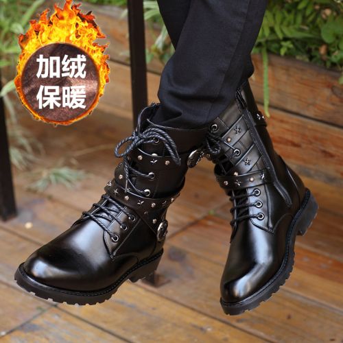 Boots - chaussures en Microfiber OPAIBECK pointu pour hiver - tendance des jeunes - semelle caoutchouc - Ref 951714