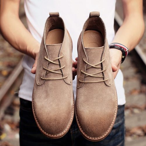 Boots - chaussures en de vache CGM EXCELLENT pointu pour printemps - Retro - semelle TPR - Ref 951742