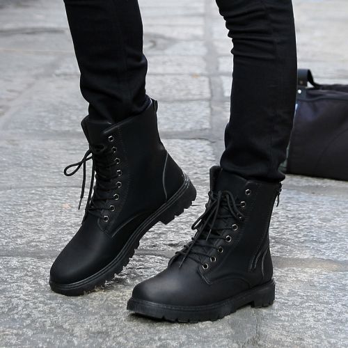 Boots - chaussures en PU EUORIUM ronde pour hiver - tendance des jeunes - semelle caoutchouc - Ref 951752