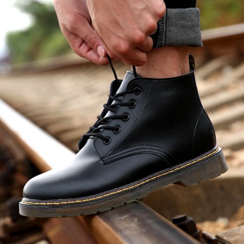 Boots - chaussures en PU ronde pour hiver - loisir - semelle caoutchouc - Ref 951753