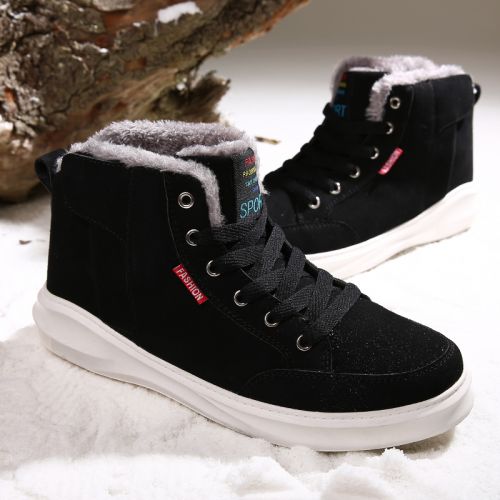 Boots - chaussures en PU ronde pour hiver - loisir - semelle caoutchouc - Ref 951754
