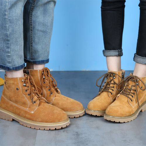 Boots - chaussures dont première couche de peau de porc ronde pour hiver - loisir - semelle TPR - Ref 951759
