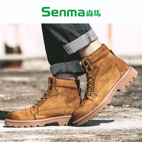 Boots - chaussures en Microfiber SENMA ronde pour hiver - Angleterre - semelle TPR - Ref 951786