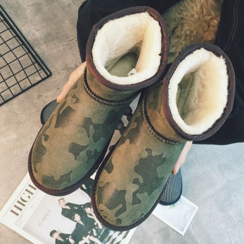 Boots - chaussures en de vache ronde pour hiver - loisir - semelle TPR - Ref 951799