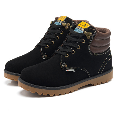 Boots - chaussures en de vache ronde pour printemps - tendance des jeunes - semelle caoutchouc - Ref 951833