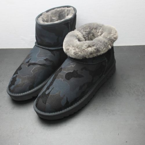 Boots - chaussures en Nubuck ronde pour hiver - loisir - semelle caoutchouc - Ref 951860