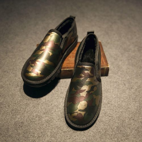 Boots - chaussures en Microfiber ronde pour hiver - loisir - semelle caoutchouc - Ref 951877