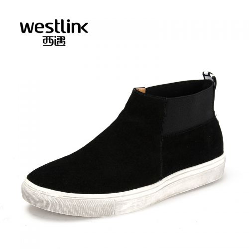 Boots - chaussures en de vache WESTLINK ronde pour hiver - tendance des jeunes - semelle caoutchouc - Ref 951948