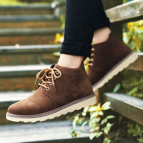 Boots - chaussures en PU FIERT MGIUE ronde pour hiver - tendance des jeunes - semelle caoutchouc - Ref 951984