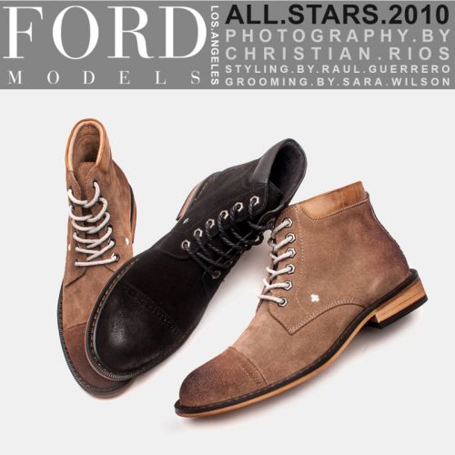 Boots - chaussures en de vache DOLKEARSEN ronde pour printemps - Angleterre - semelle TPR - Ref 952075