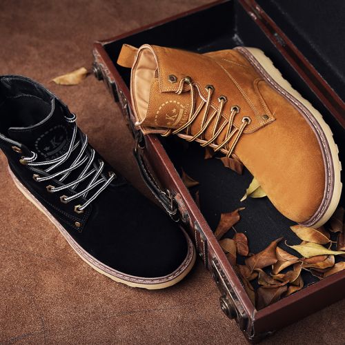 Boots - chaussures en Nubuck ZUSMAN ronde pour hiver - Angleterre - semelle caoutchouc - Ref 952084