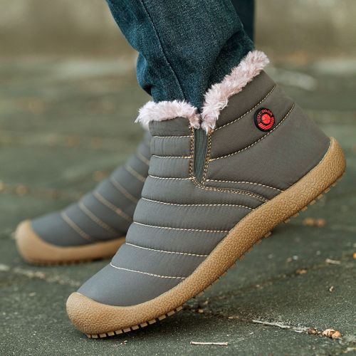 Boots - chaussures en coton ronde pour hiver - Angleterre - semelle TPR - Ref 952085